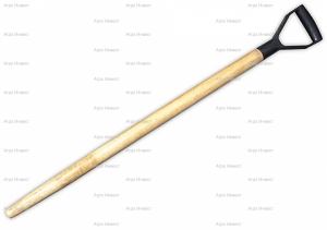 Черенок для лопаты деревянный 32х1000мм  с V-обр. ручкой