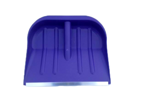 Лопата снеговая №2 410х360мм Цветная пластмассовая в сборе с алюм черенком и V-обр ручкой