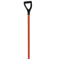 Черенок металлический крашеный для  лопат d-32 с v-обр. ручкой (черный) первичка